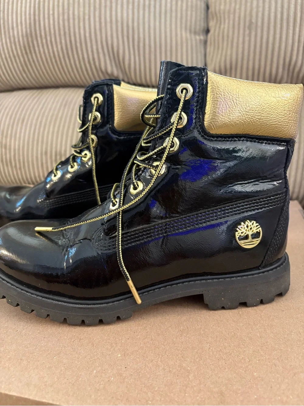 Timberland sleek patent